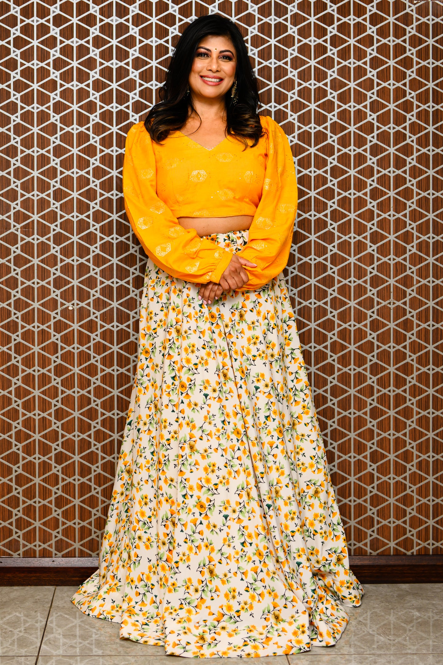 Yellow Lehenga/Fusion Set