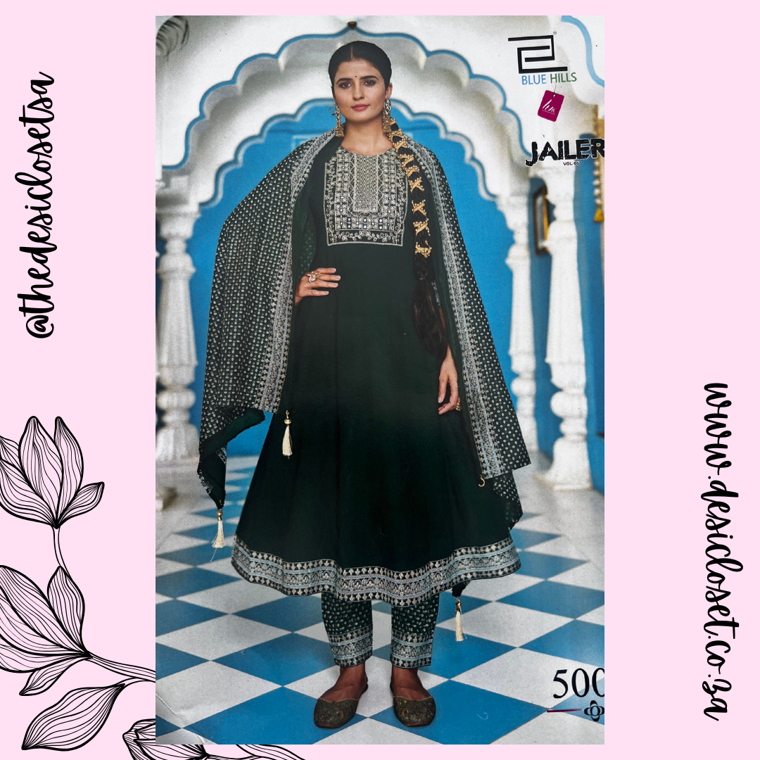 Rayon Salwar (Bottle Green)