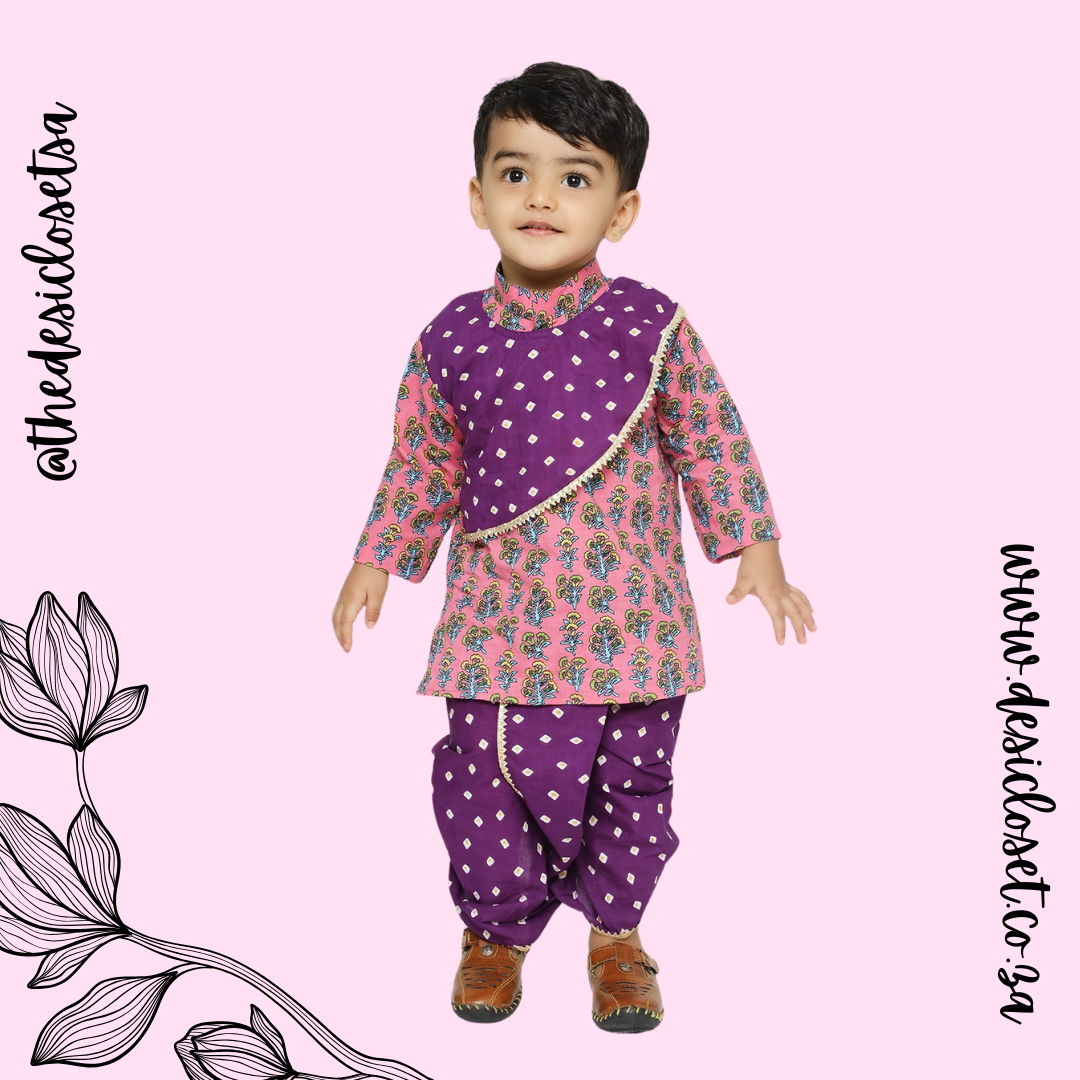Cotton Kurtha & Dhoti Set