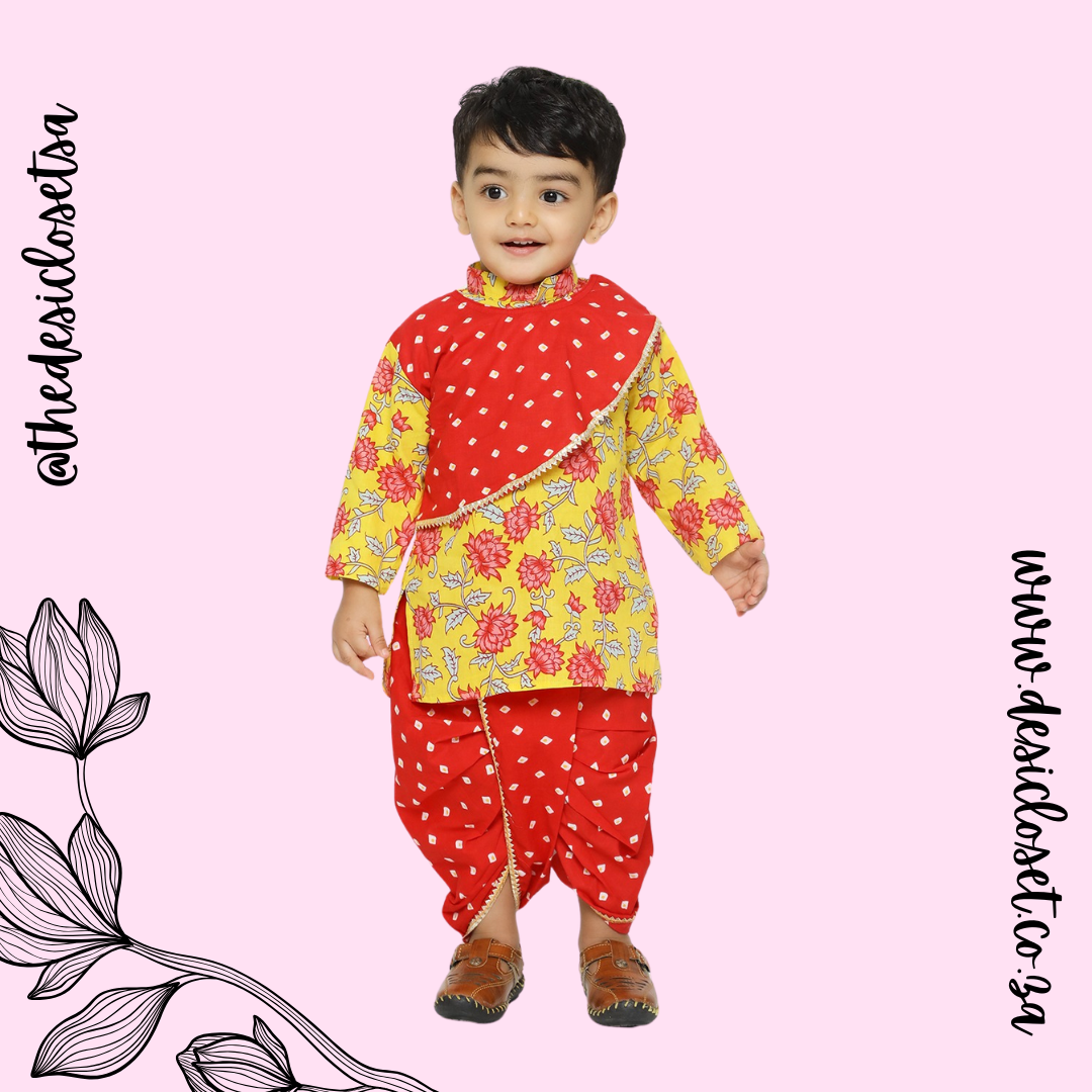 Cotton Kurtha & Dhoti Set