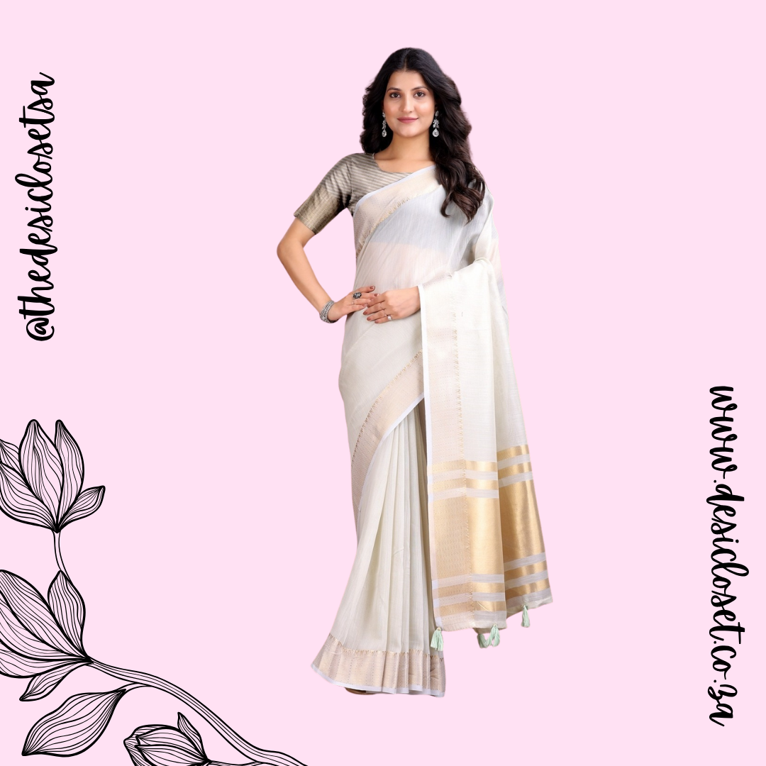 Cotton Sari (Pista)