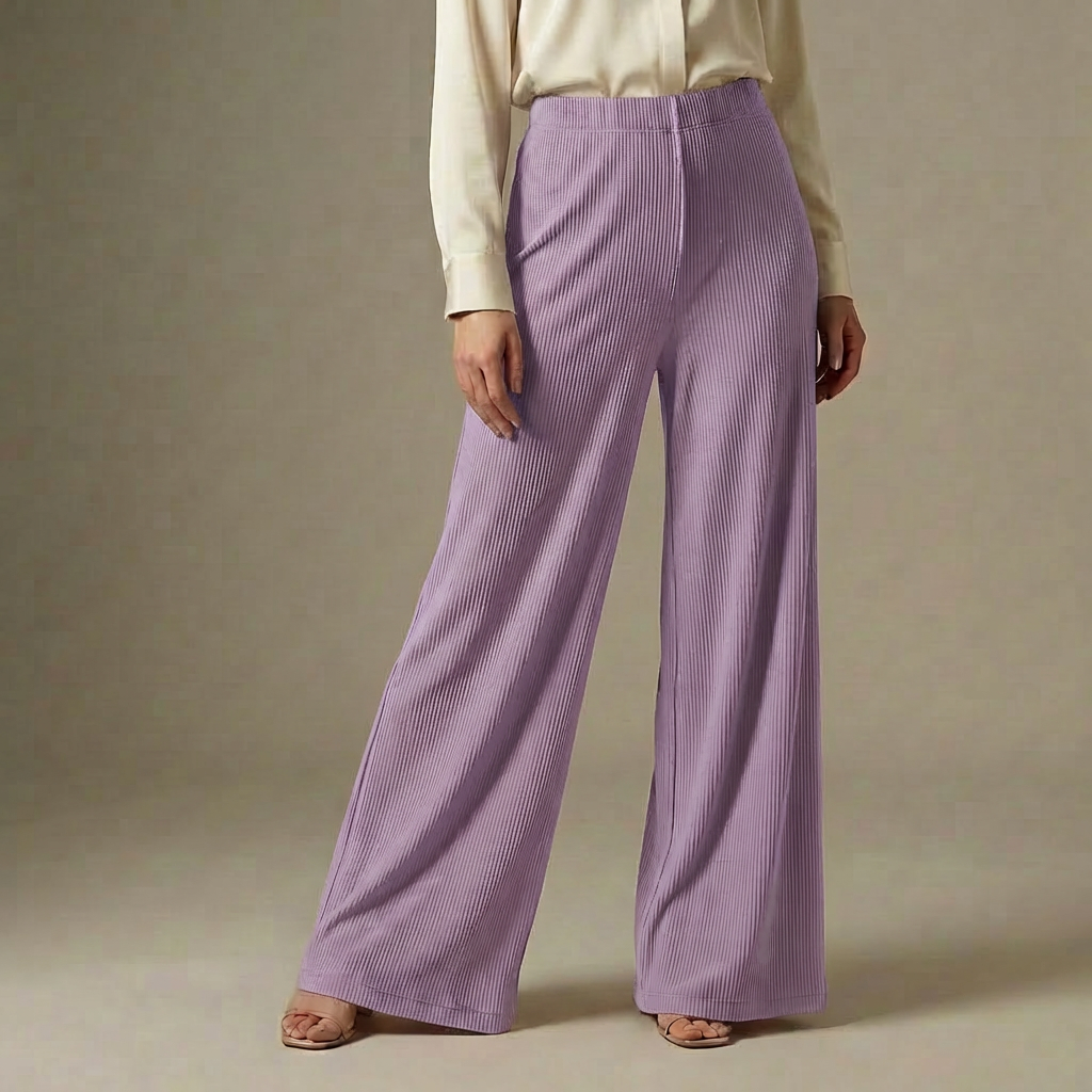 Ribbed Flaired Pant