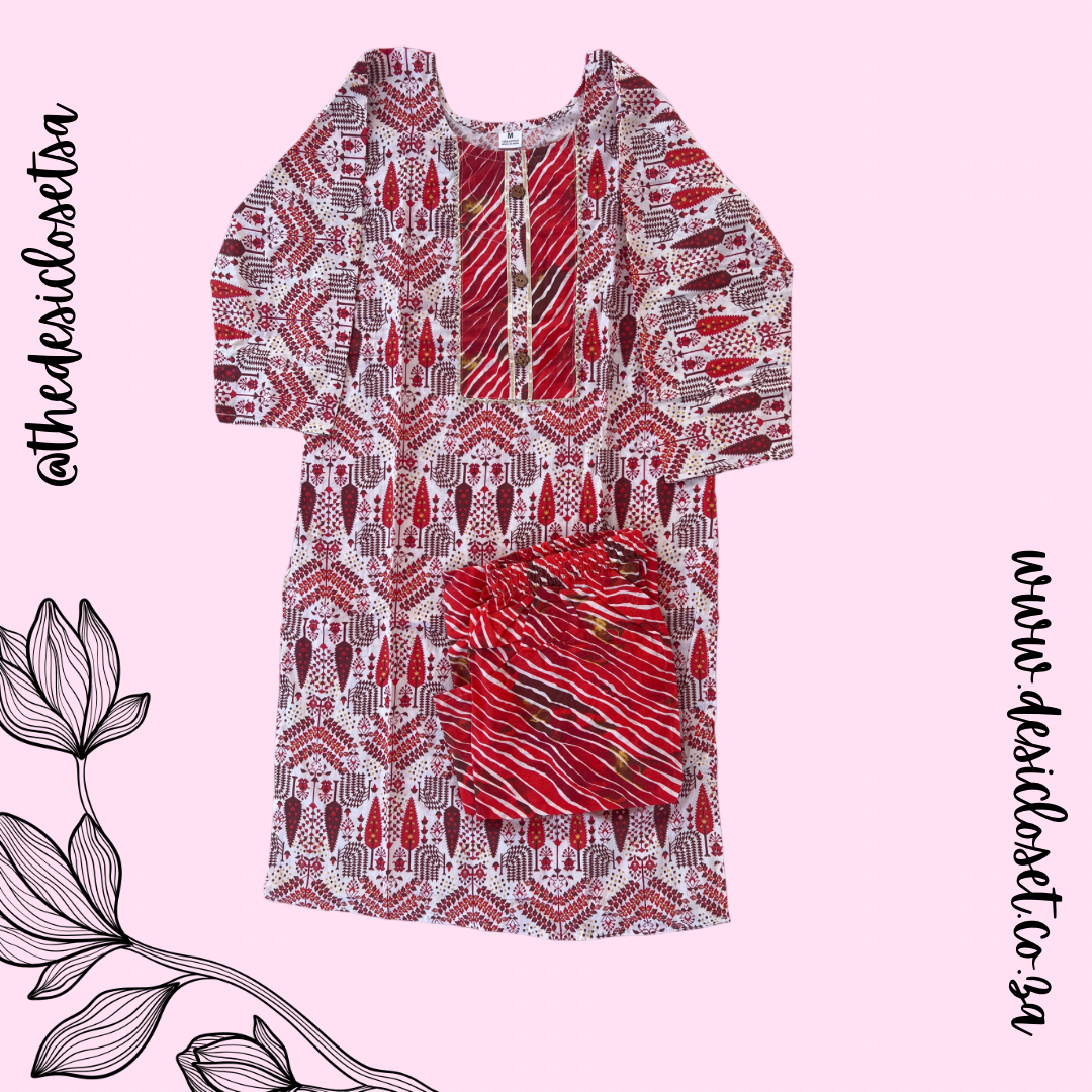 Cotton Kurti & Pant Set