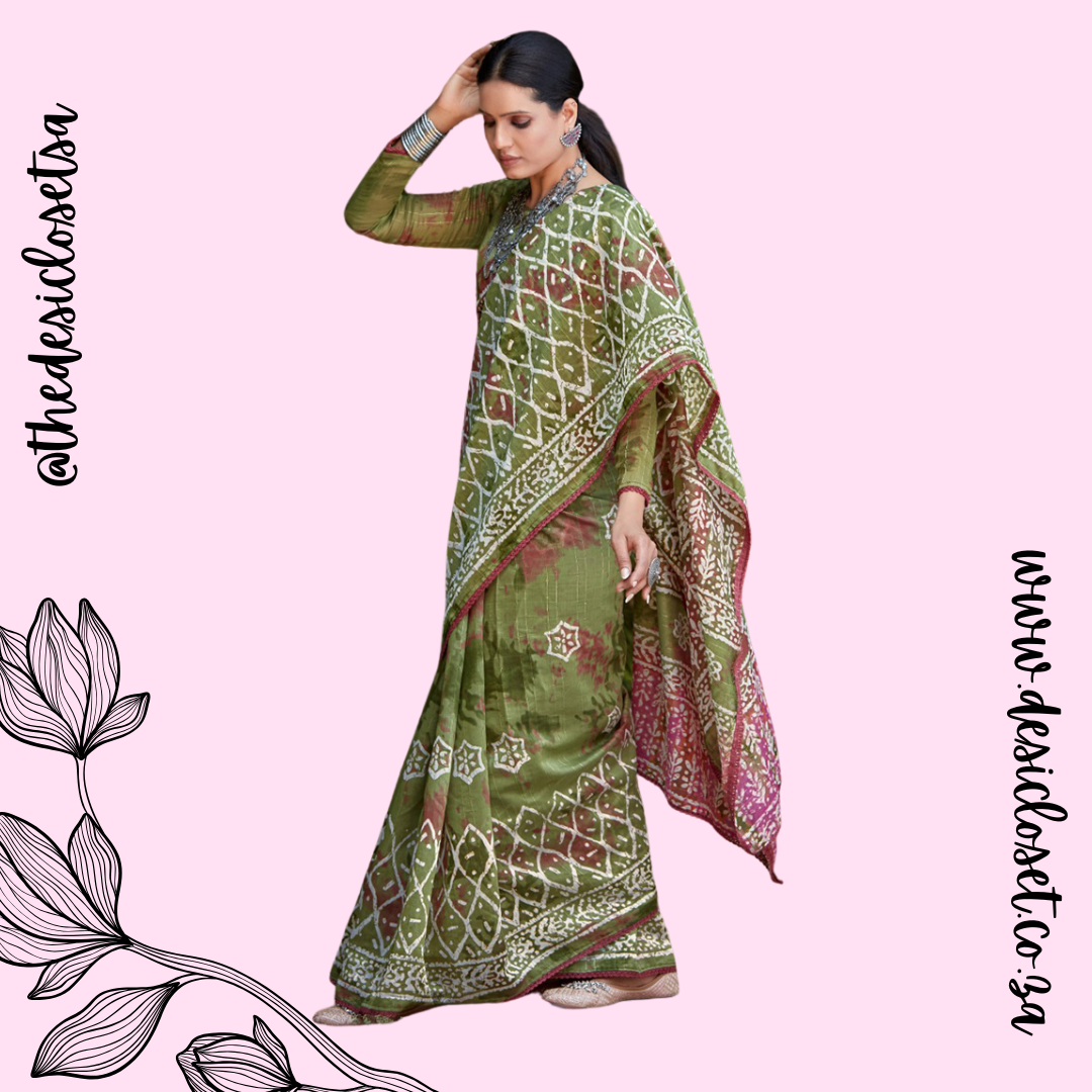 Cotton Unstitched Sari