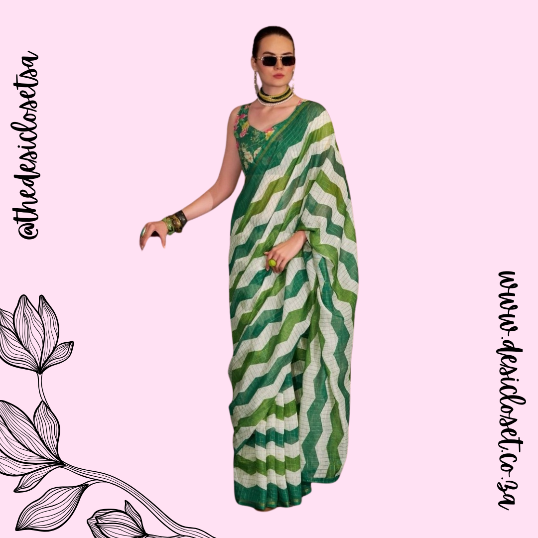 Unstitched sari