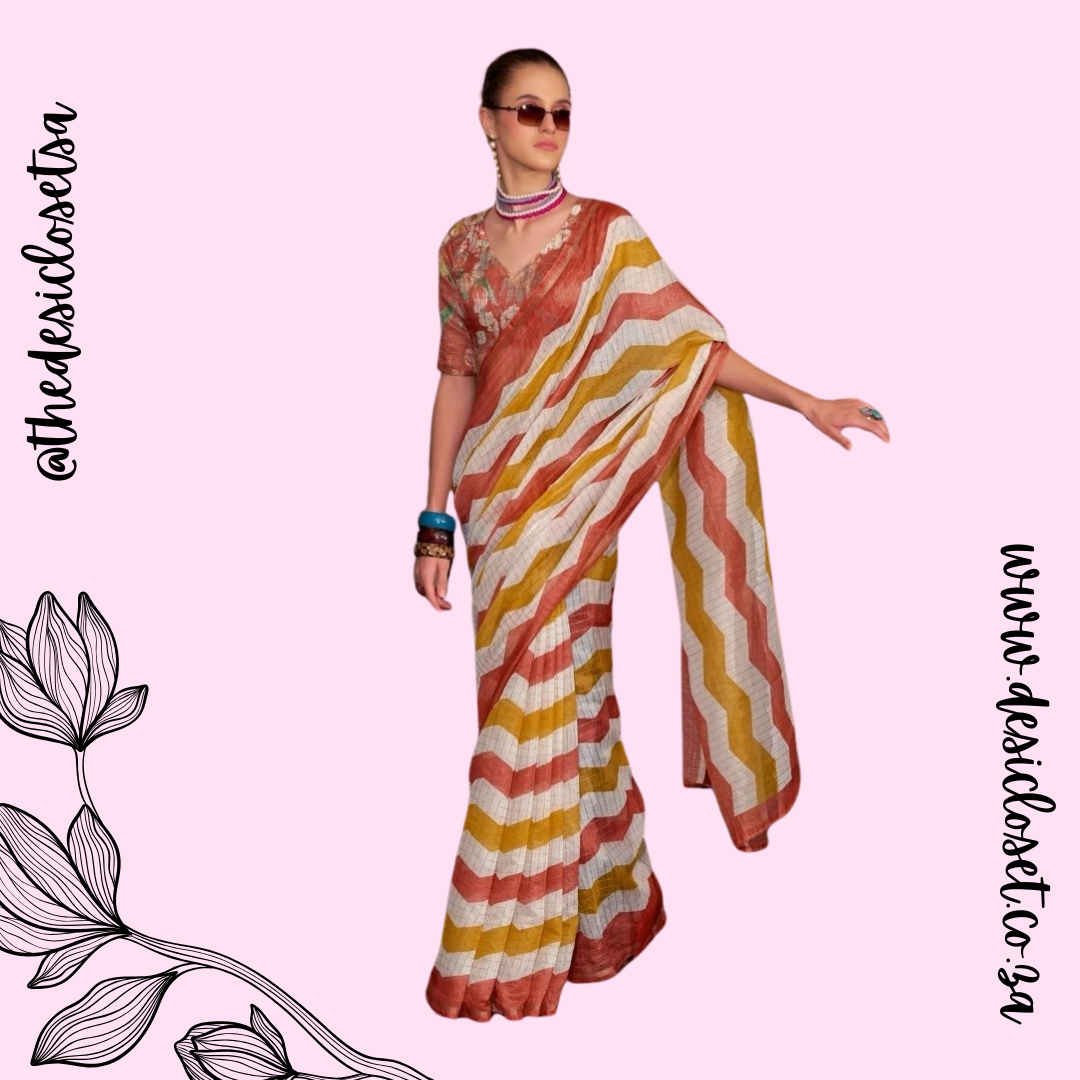 Unstitched sari