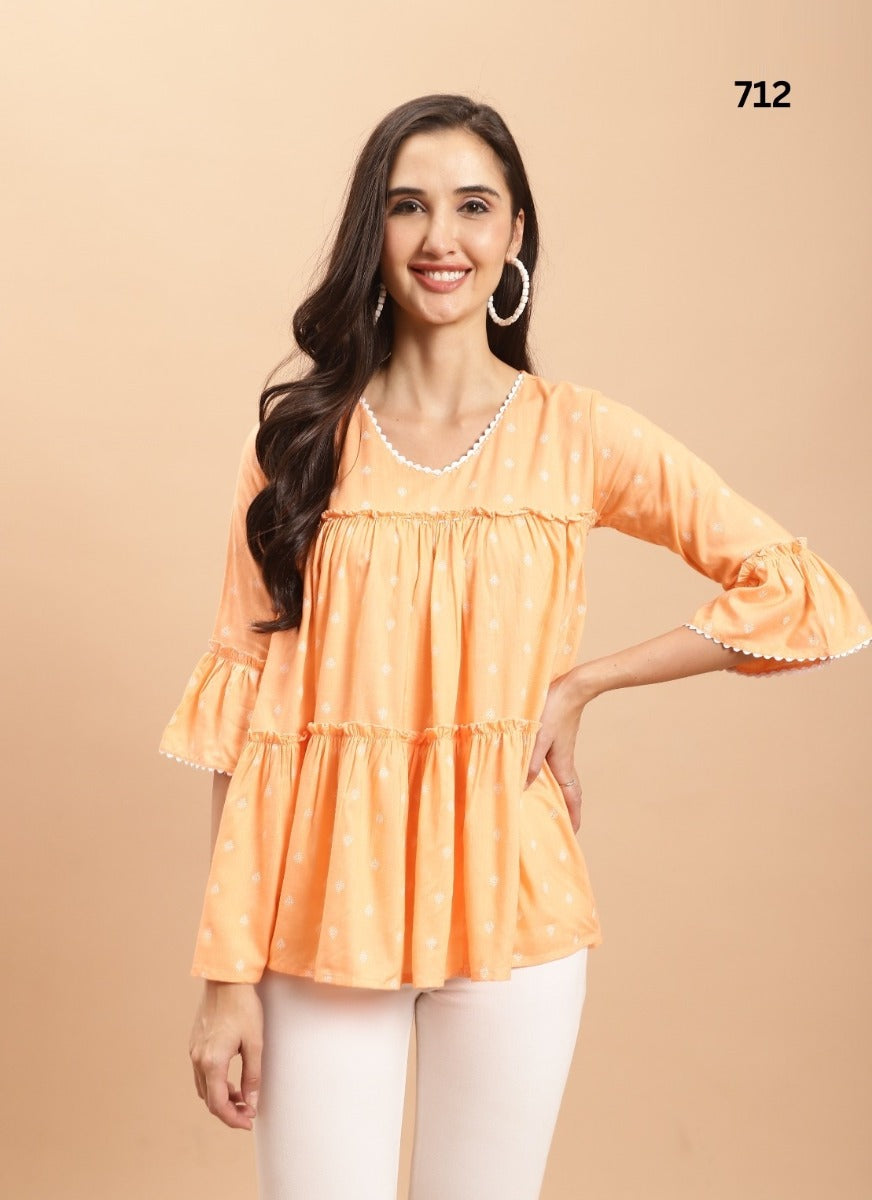 Pure Cotton Top (PEACH)