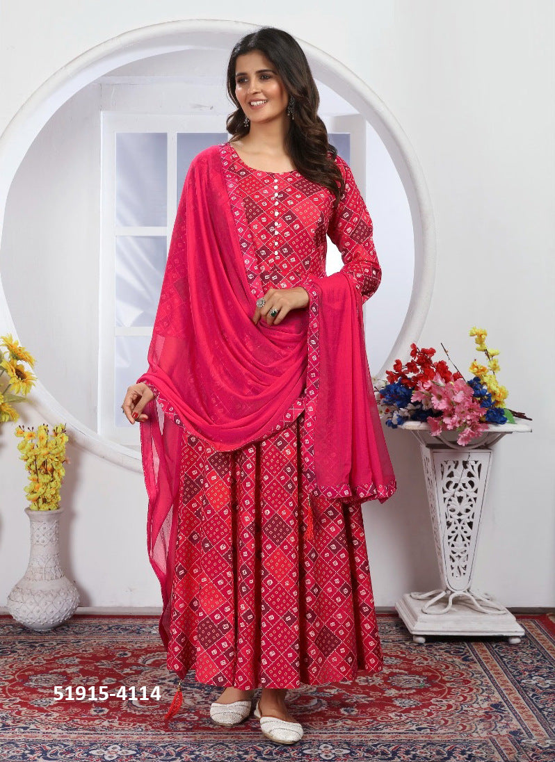 Bhandani Dress with Scarf