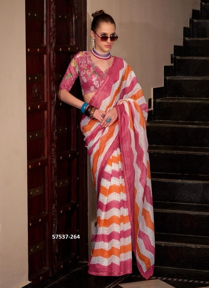 Unstitched sari