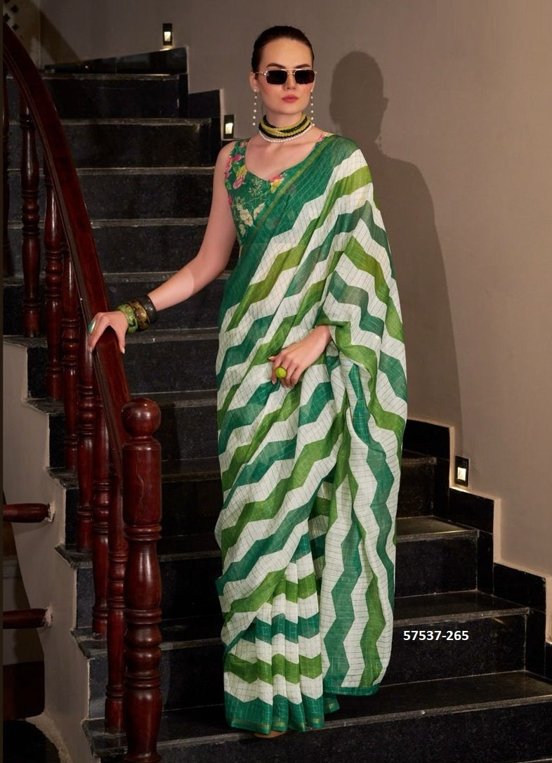 Unstitched sari