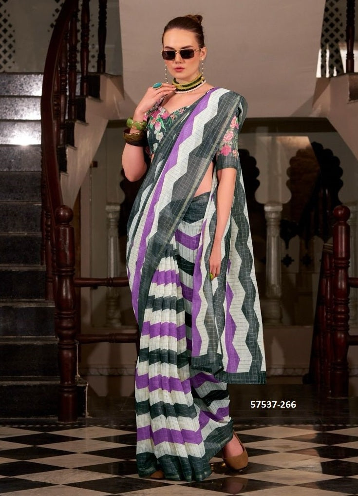 Unstitched sari