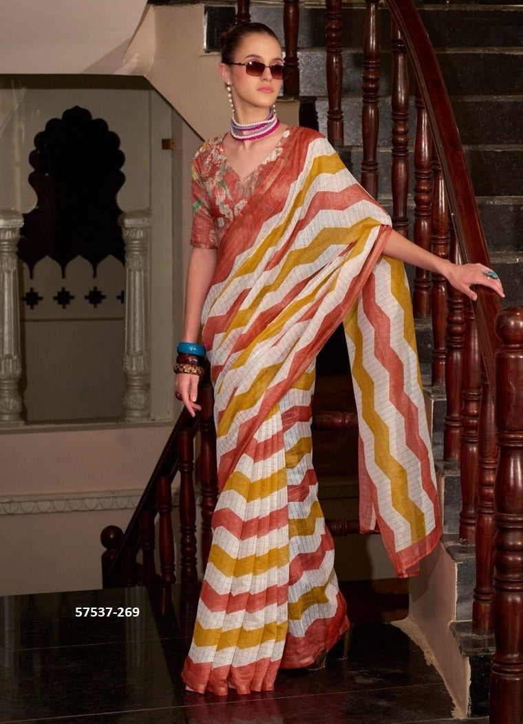 Unstitched sari