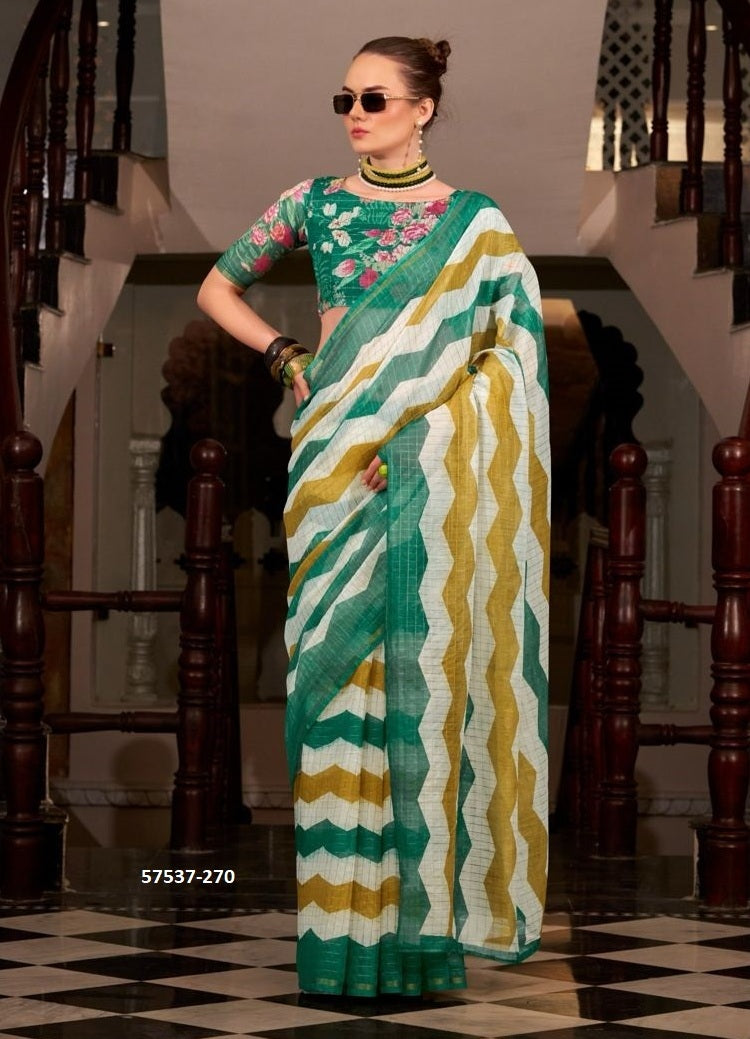 Unstitched sari