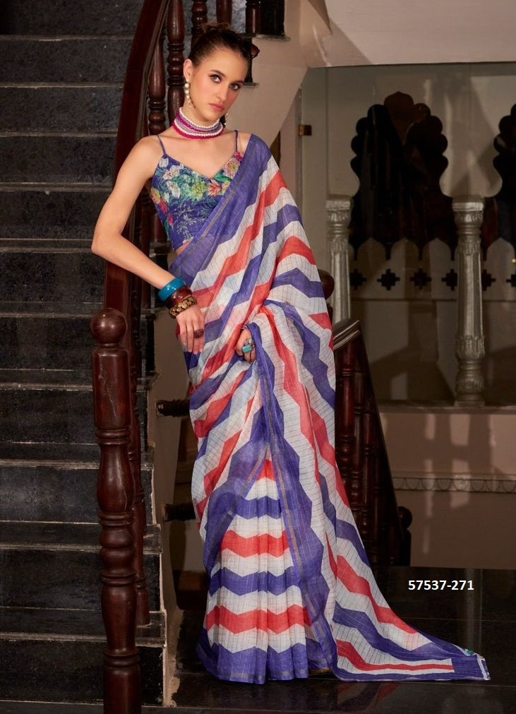 Unstitched sari