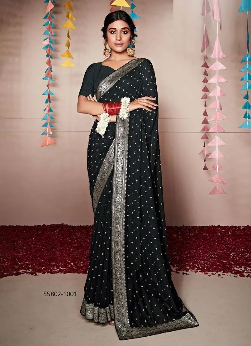 Unstitched sari