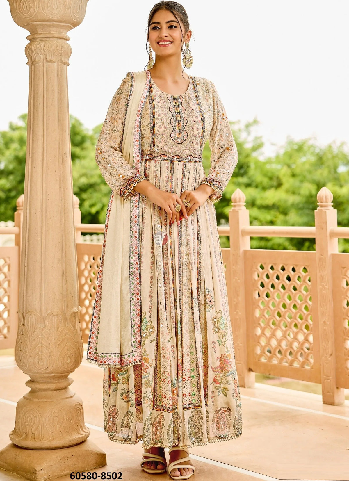 Chinon Chiffon Gown Set
