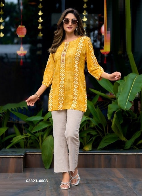 Rayon Printed Short Top