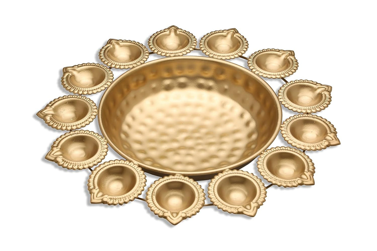 Copper Metal Decorative Urli (XL)