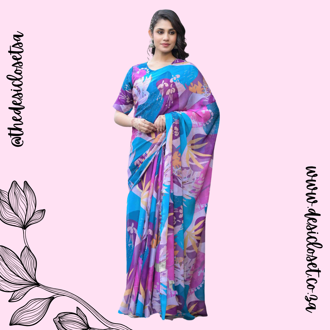Fully Stitched Sari Gown