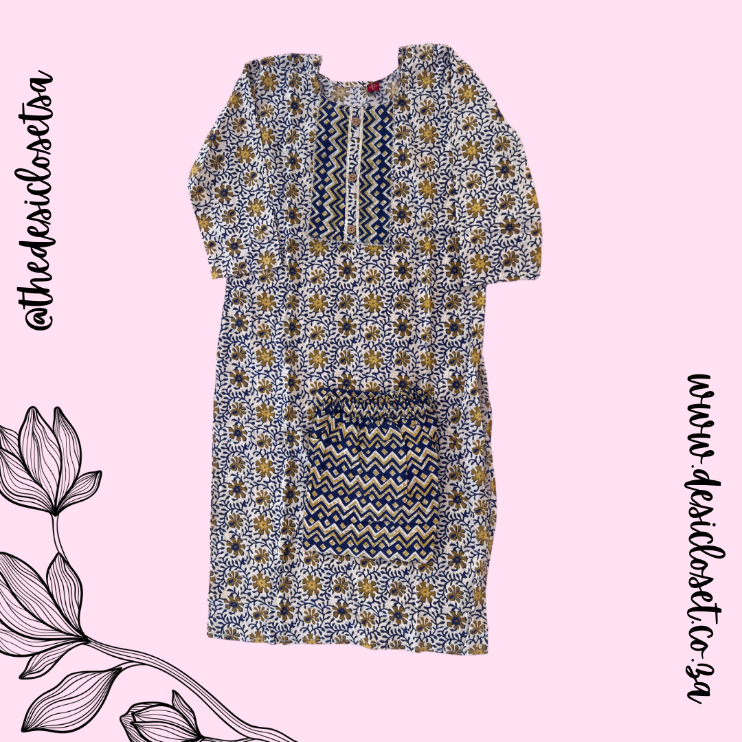 Cotton Kurti & Pant Set