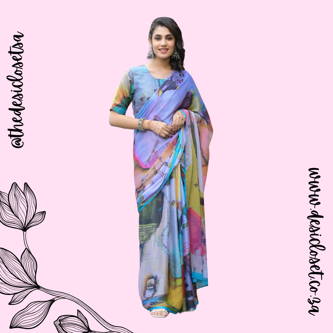Fully Stitched Sari Gown