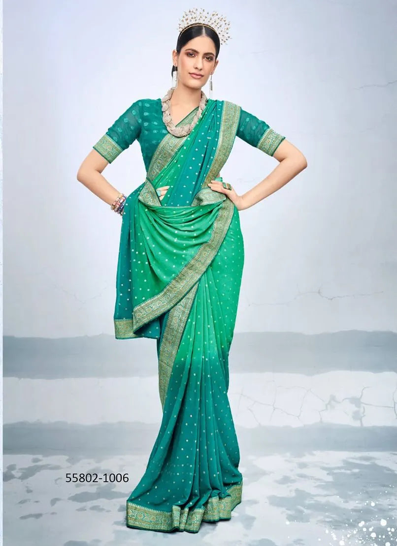 Unstitched sari