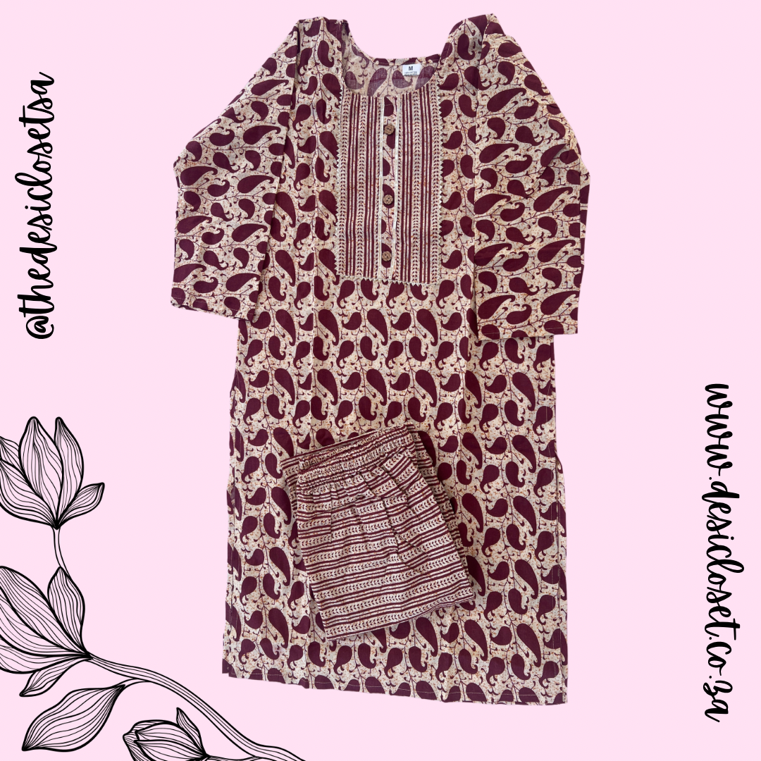 Cotton Kurti & Pant Set