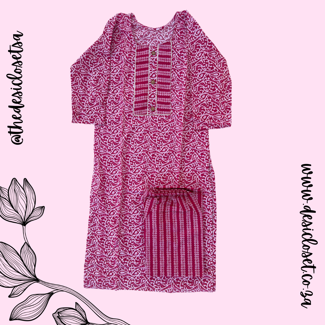 Cotton Kurti & Pant Set