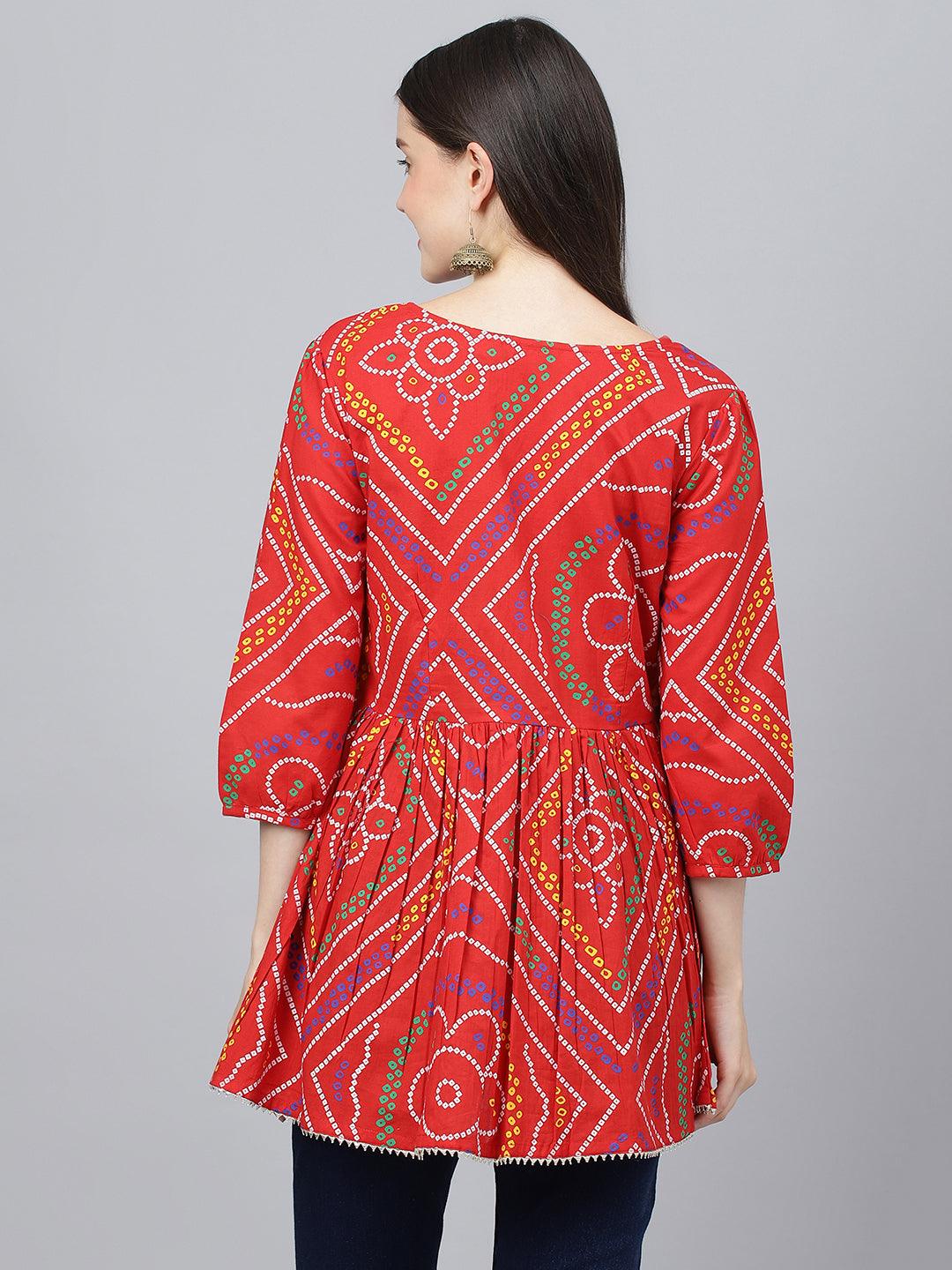 Cotton Bhandani Top