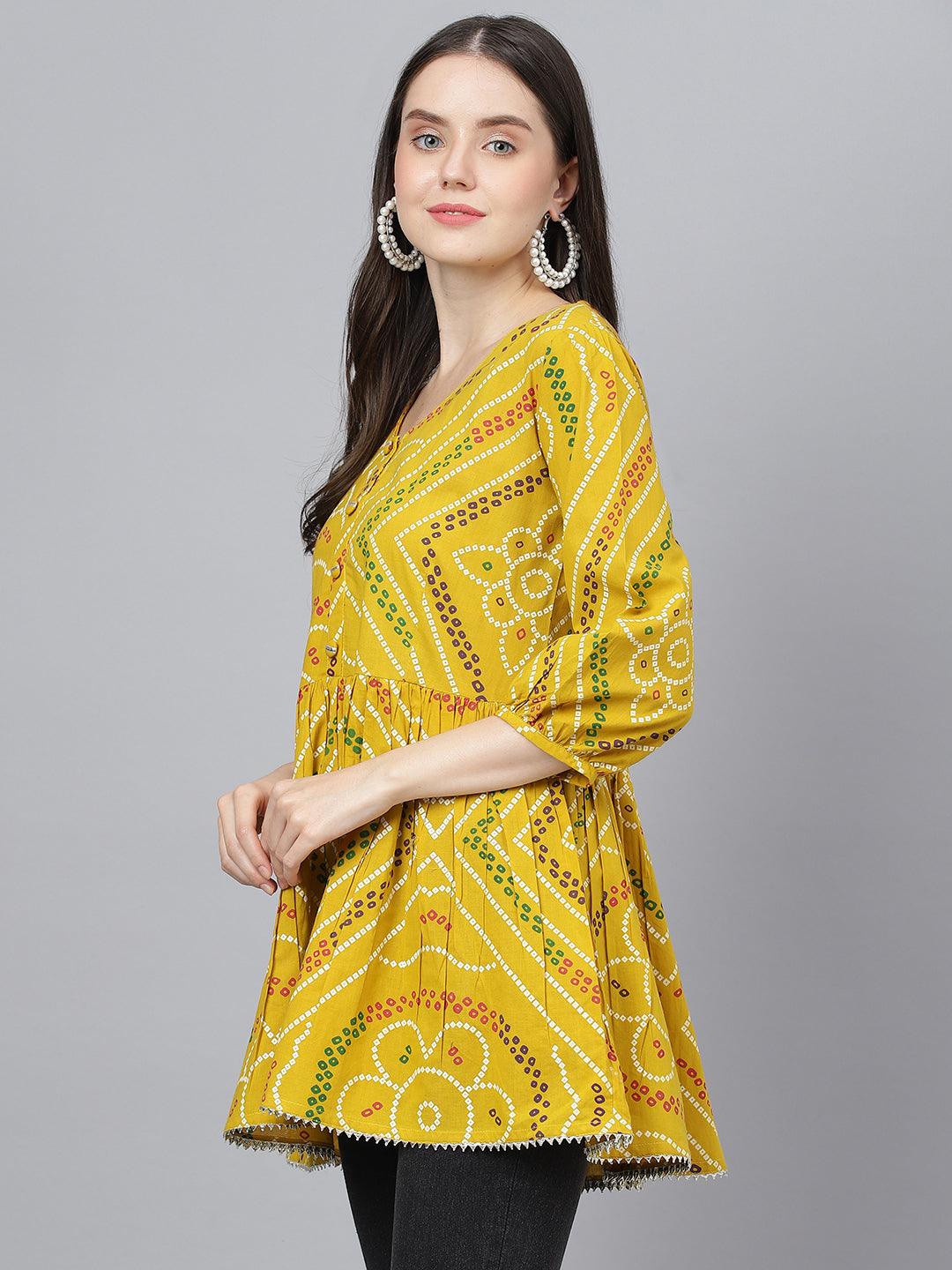 Cotton Bhandani Top