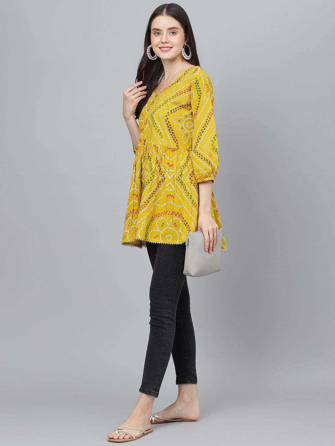 Cotton Bhandani Top
