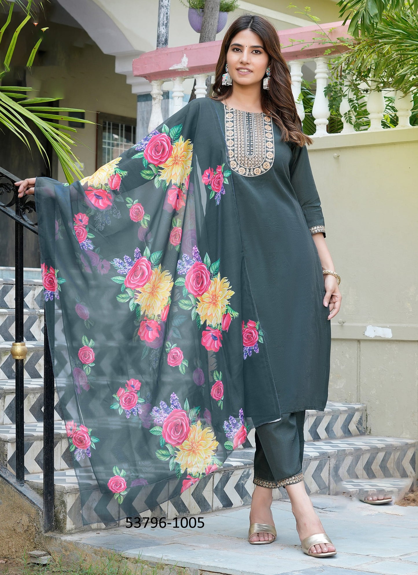 Salwar (Darker Bottle Green)