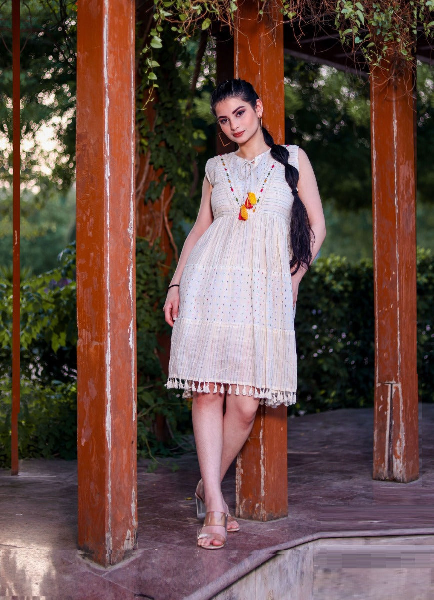 Khadi cotton dress