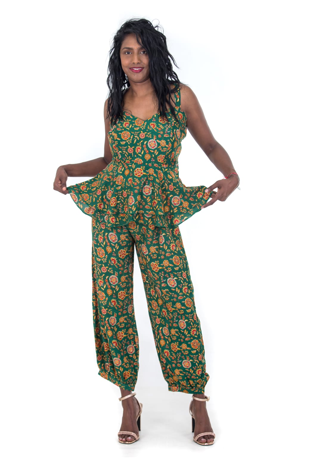 Peplum Fusion Set (Green)