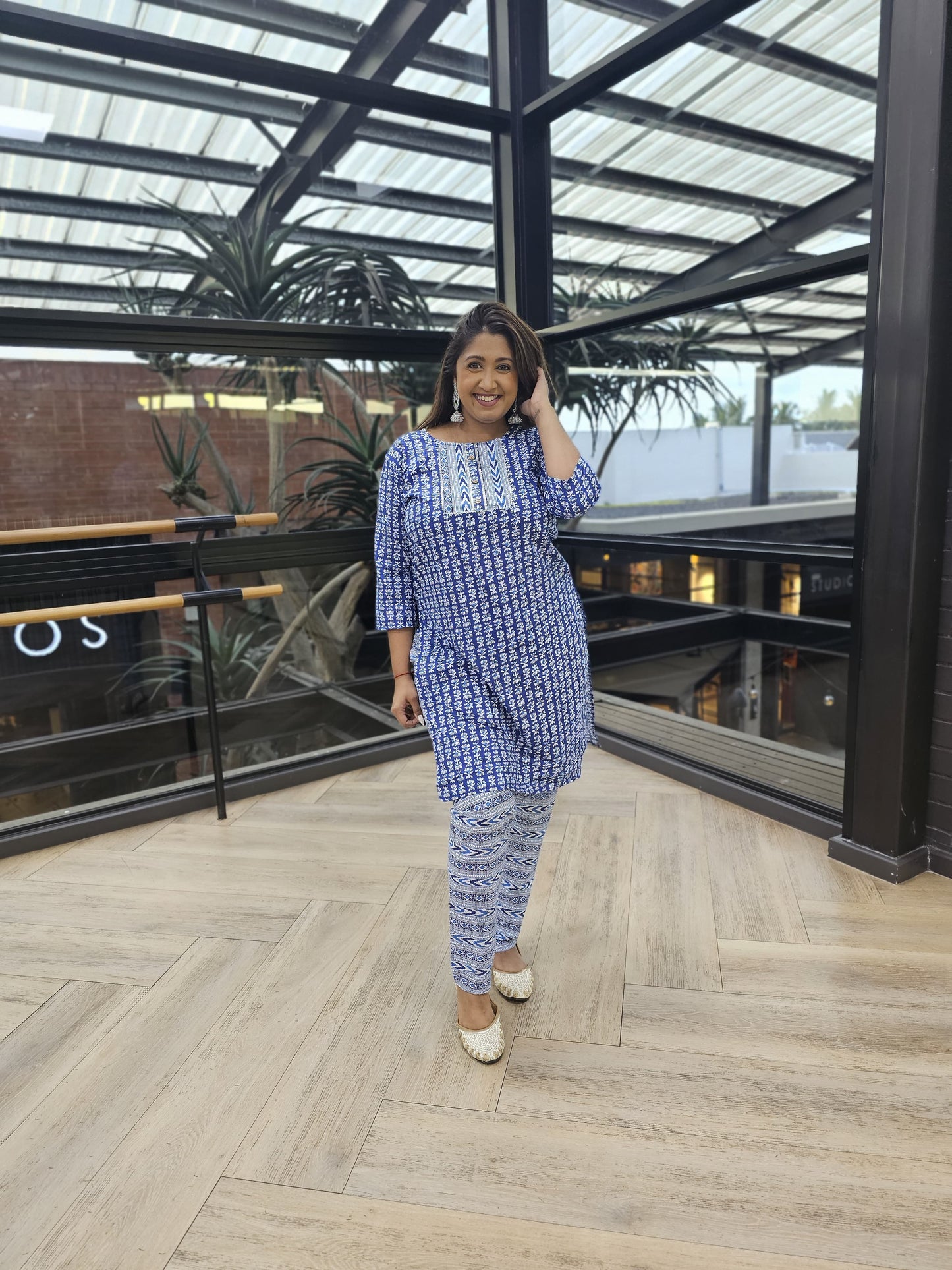 Cotton Kurti & Pant Set