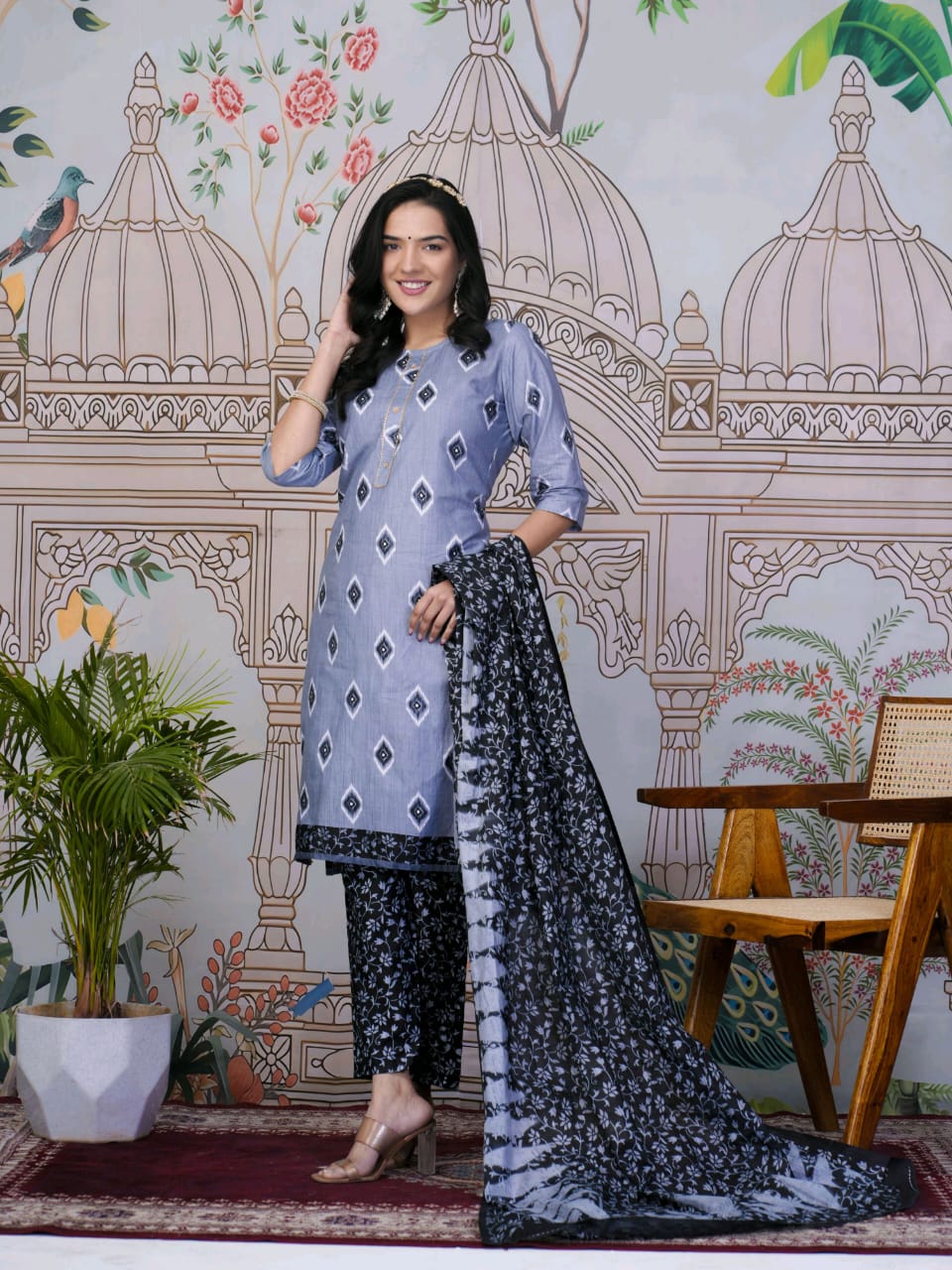 Cotton Salwar (Grey)