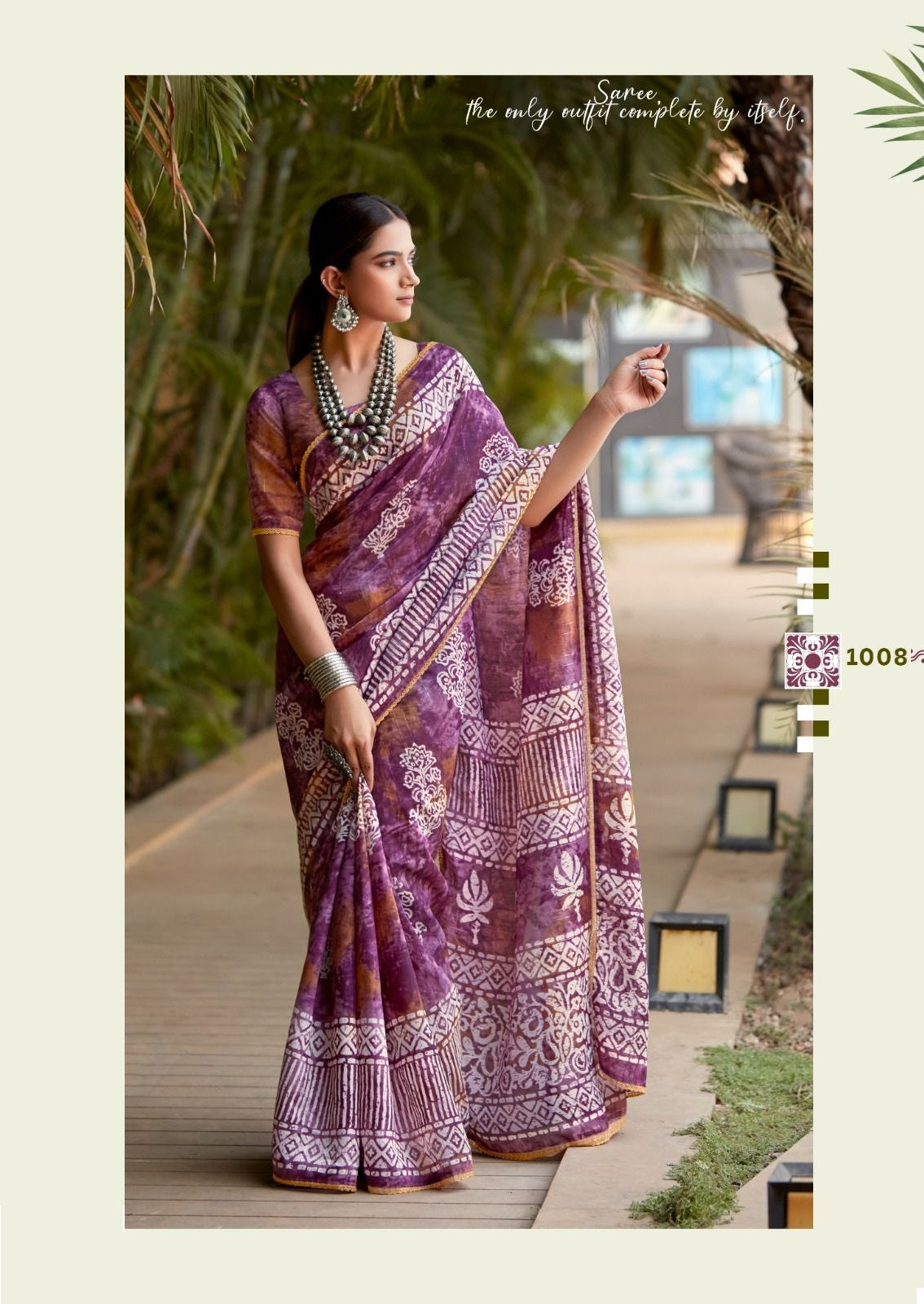 Cotton Unstitched Sari