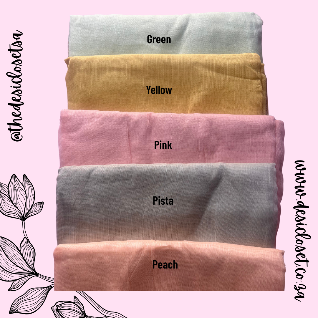 Cotton Sari (Pista)