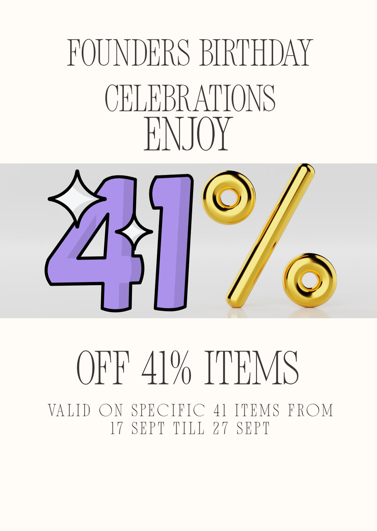 41 @ 41% OFF