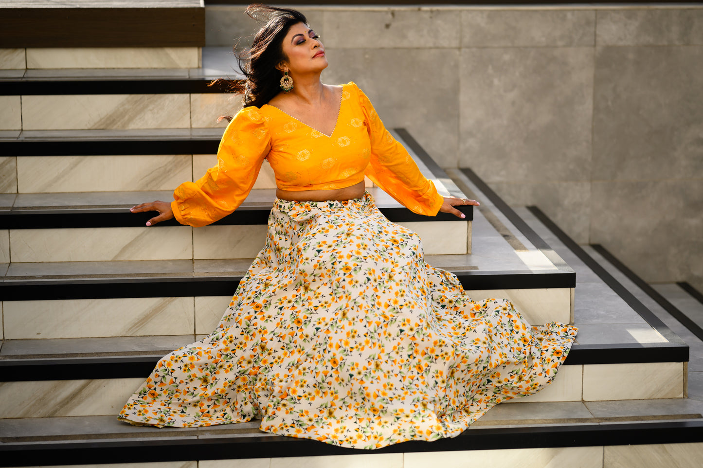 Yellow Lehenga/Fusion Set