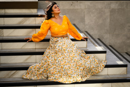 Yellow Lehenga/Fusion Set