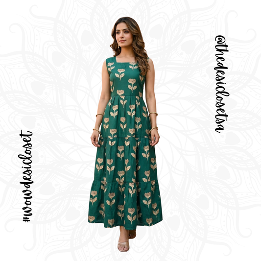 Printed Cotton Dress