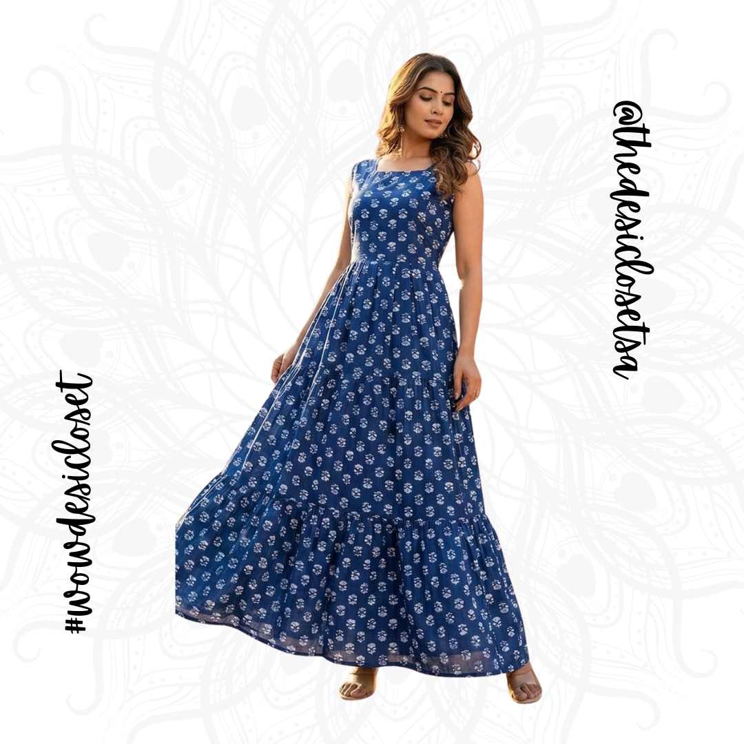 Printed Cotton Dress