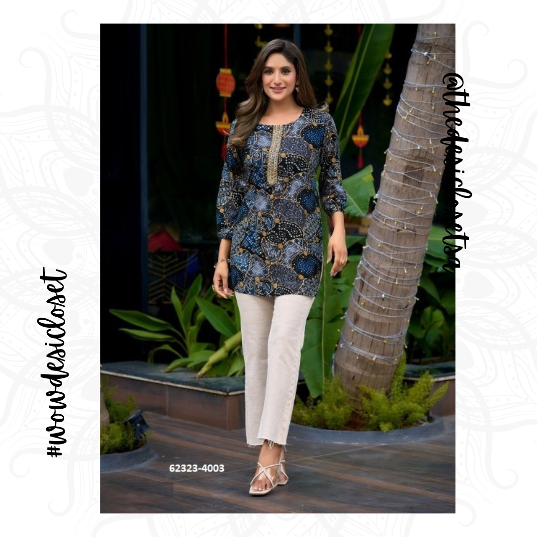 Rayon Printed Short Top