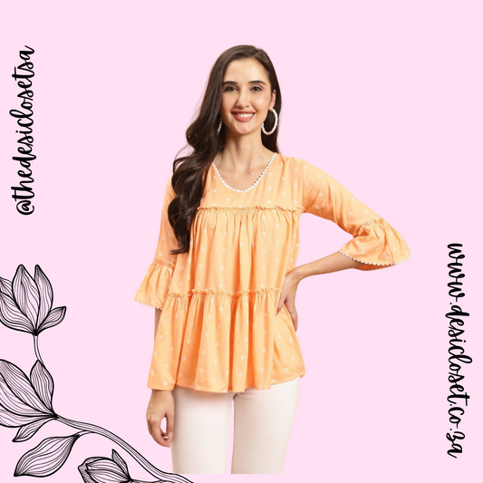 Pure Cotton Top (PEACH)