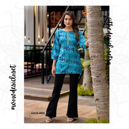 Rayon Printed Short Top