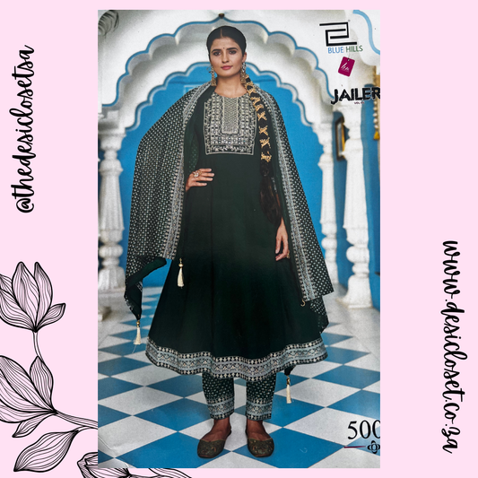 Rayon Salwar (Bottle Green)