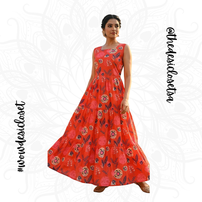 Printed Cotton Dress