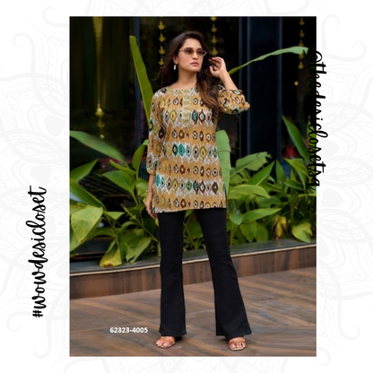 Rayon Printed Short Top
