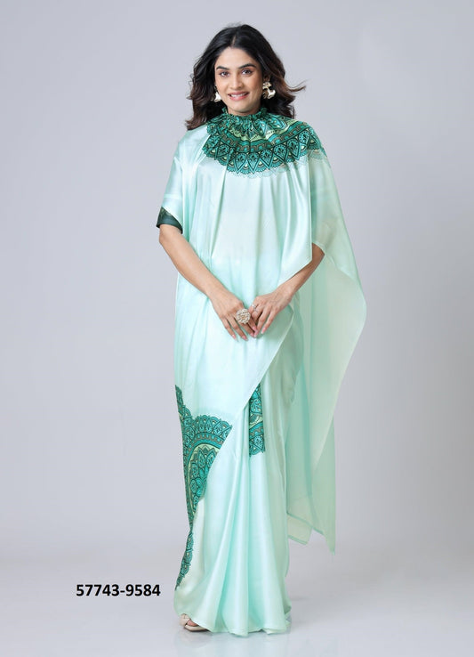 Crape Satin Sari